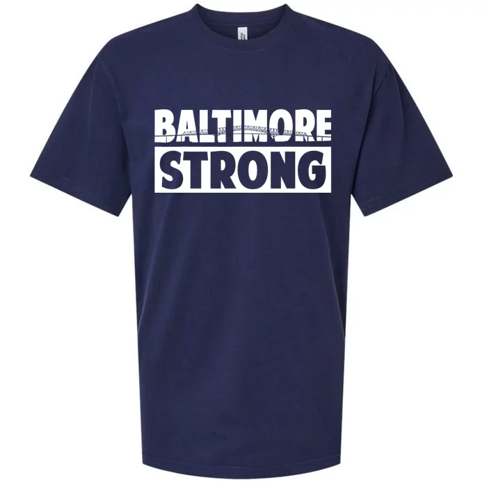 Pray For Baltimore Bridge Baltimore Strong Sueded Cloud Jersey T-Shirt