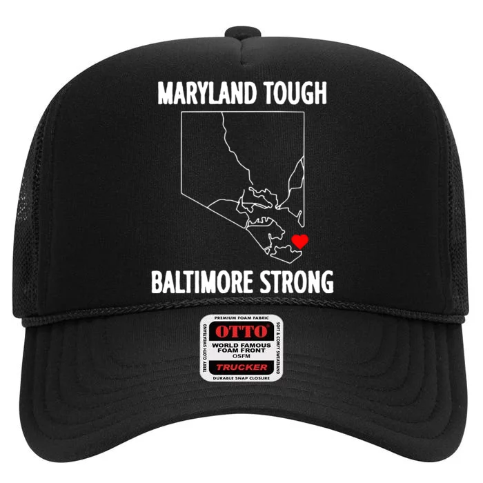 Pray For Baltimore Francis Scott Key Baltimore B High Crown Mesh Trucker Hat