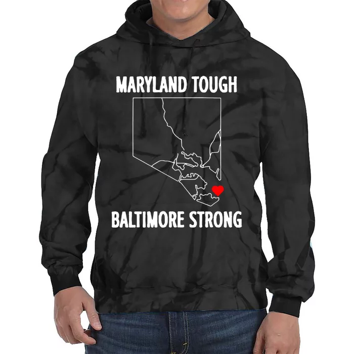 Pray For Baltimore Francis Scott Key Baltimore B Tie Dye Hoodie