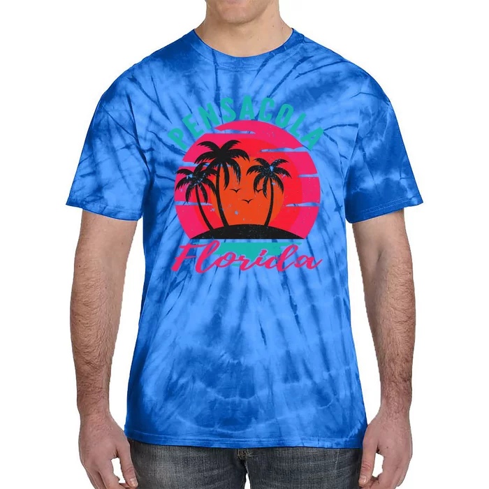 Pensacola Florida Beach Vacation Sunset Gift Tie-Dye T-Shirt