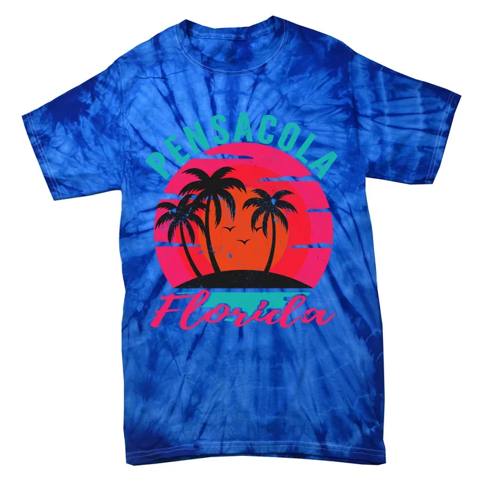 Pensacola Florida Beach Vacation Sunset Gift Tie-Dye T-Shirt