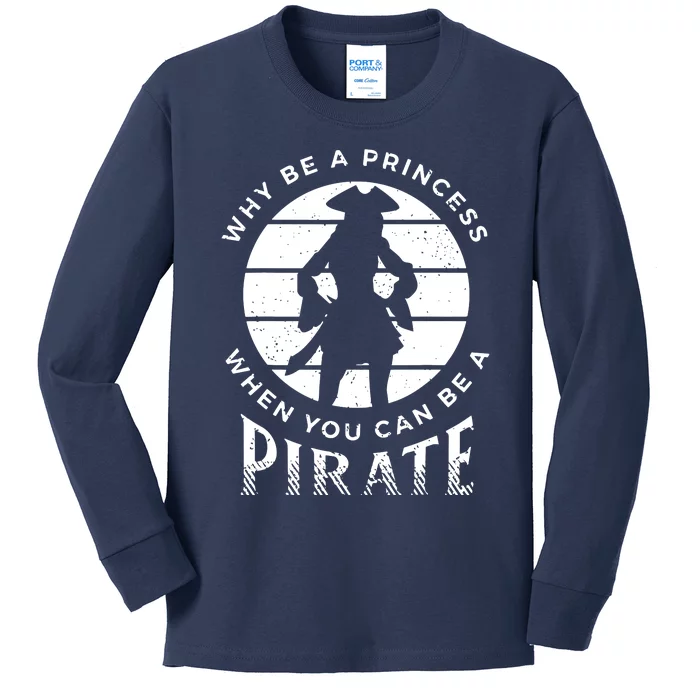 Pirate Freebooter Buccaneer Caribbean Adventure Kids Long Sleeve Shirt