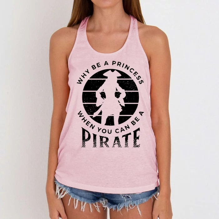 Pirate Freebooter Buccaneer Caribbean Adventure Women's Knotted Racerback Tank