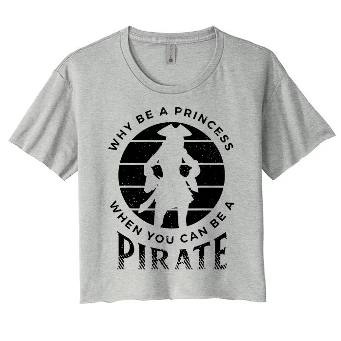 Pirate Freebooter Buccaneer Caribbean Adventure Women's Crop Top Tee