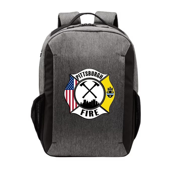 Pittsburgh Fire Bureau Pennsylvania Fire Rescue Red Line Gift Vector Backpack