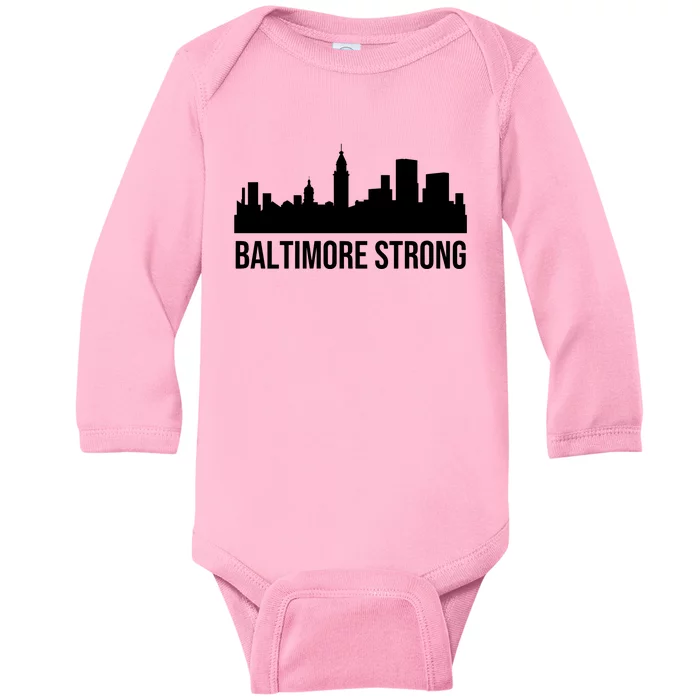 Pray For Baltimore Francis Scott Key Baltimore Baby Long Sleeve Bodysuit