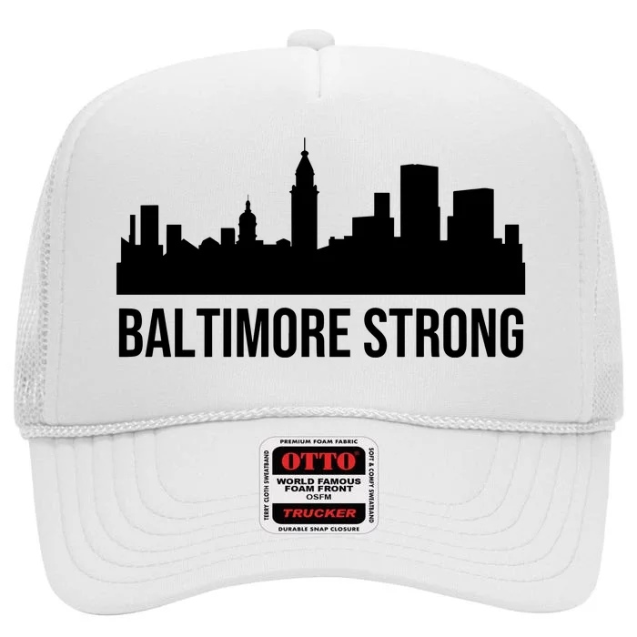 Pray For Baltimore Francis Scott Key Baltimore High Crown Mesh Trucker Hat