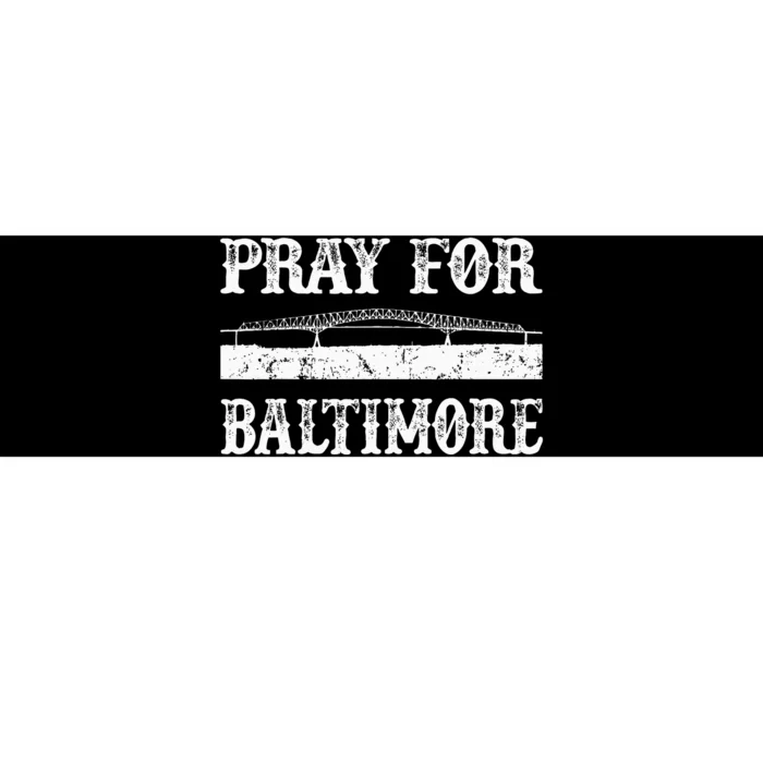 Pray For Baltimore Francis Scott Key Bridge Bumper Sticker