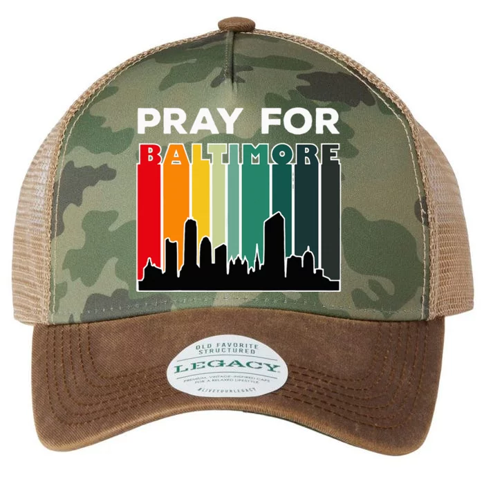 Pray For Baltimore Praying For Baltimore Baltimore Strong Legacy Tie Dye Trucker Hat