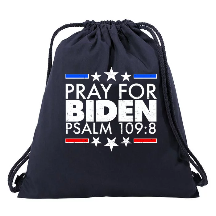 Pray For Biden Psalm 109:8 Drawstring Bag