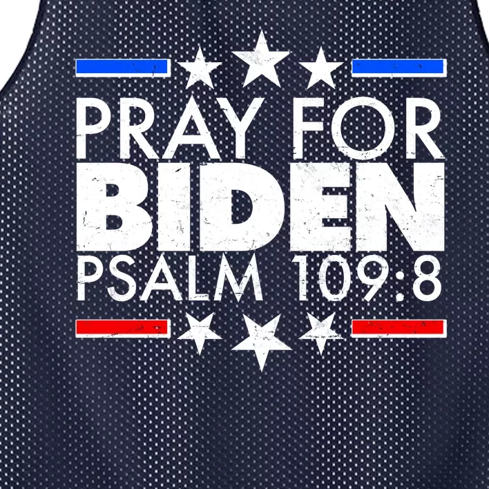 Pray For Biden Psalm 109:8 Mesh Reversible Basketball Jersey Tank