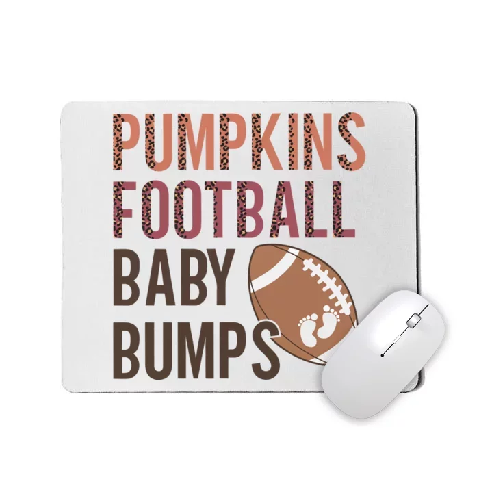 Pumpkins Football Baby Bumps Mousepad