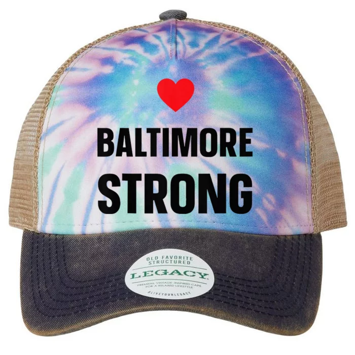 Pray For Baltimore Bridge Baltimore Strong Legacy Tie Dye Trucker Hat