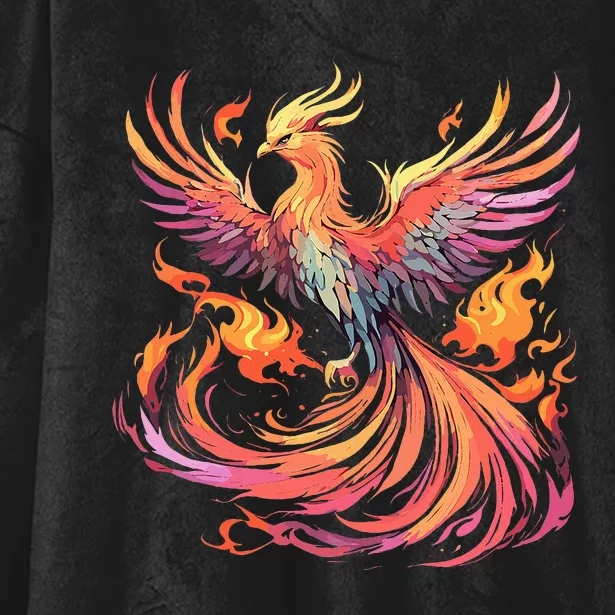 Phoenix Fire Bird Hooded Wearable Blanket