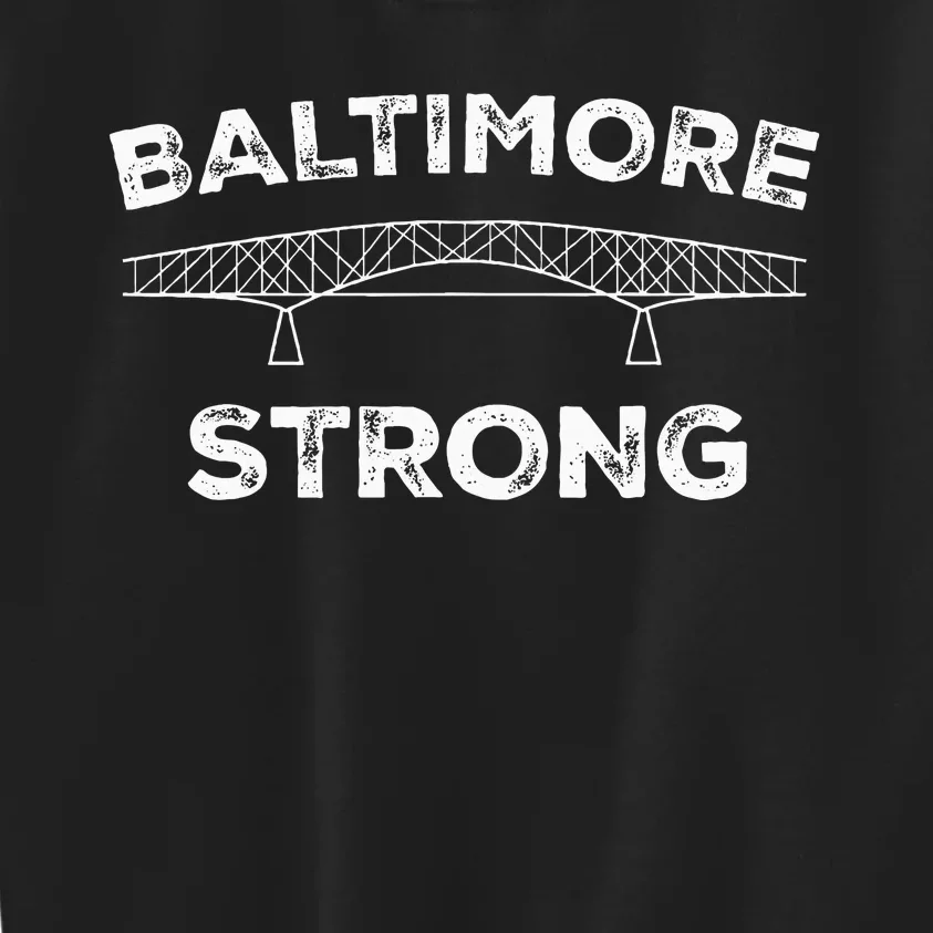 Pray For Baltimore Strong Kids Sweatshirt