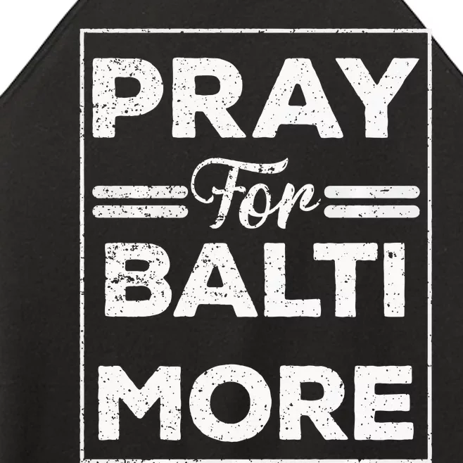 Pray For Baltimore Women’s Perfect Tri Rocker Tank