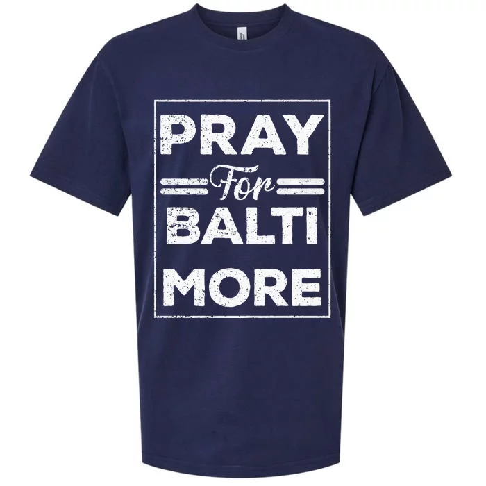 Pray For Baltimore Sueded Cloud Jersey T-Shirt