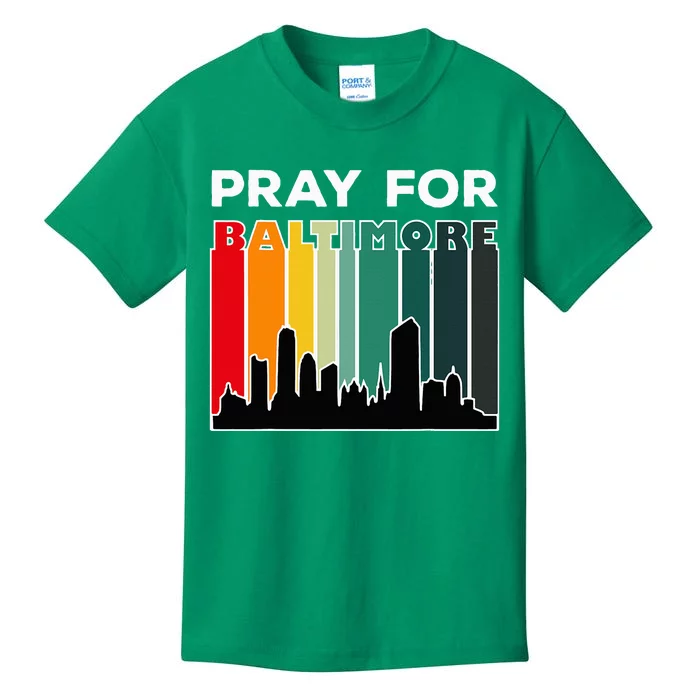 Praying For Baltimore Baltimore Strong Kids T-Shirt