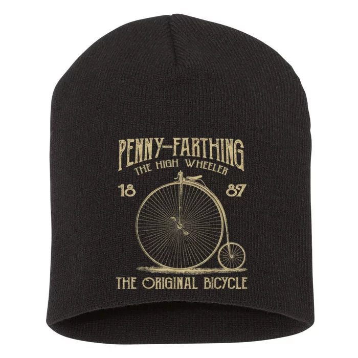 Penny Farthing Bike Retro Vintage Bicycle Short Acrylic Beanie