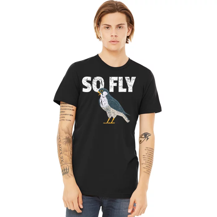 Peregrine Falcon Bird Birdwatcher Vintage Premium T-Shirt