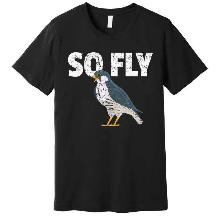 Peregrine Falcon Bird Birdwatcher Vintage Premium T-Shirt