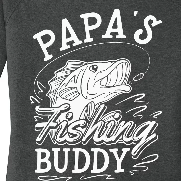 Papas Fishing Buddy Women's Perfect Tri Tunic Long Sleeve Shirt