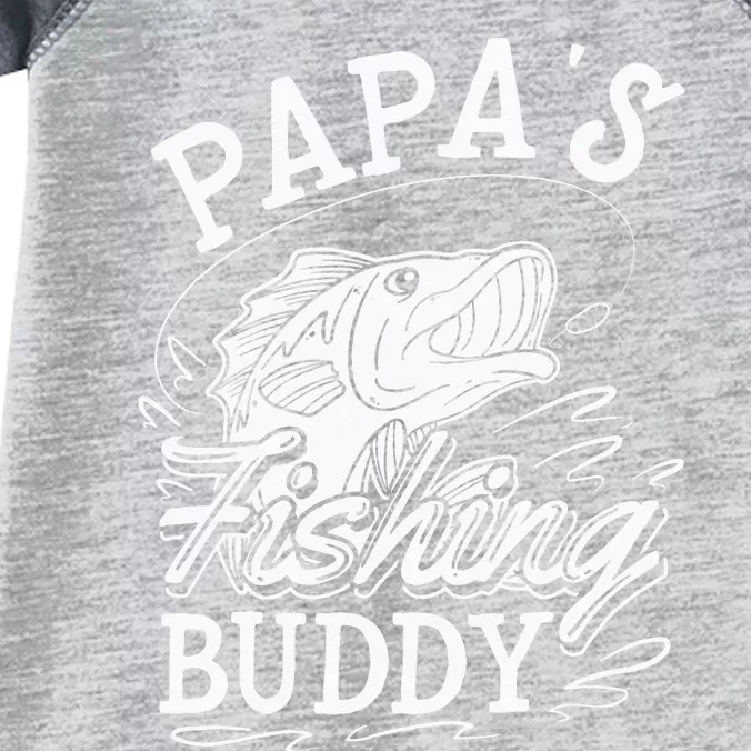 Papas Fishing Buddy Infant Baby Jersey Bodysuit