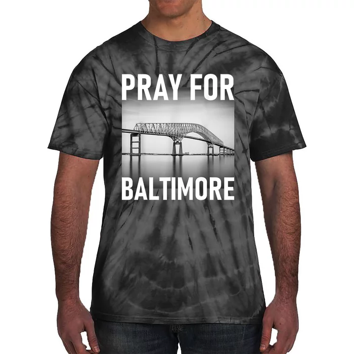 Pray For Baltimore Francis Scott Key | Baltimore Bridge Tie-Dye T-Shirt