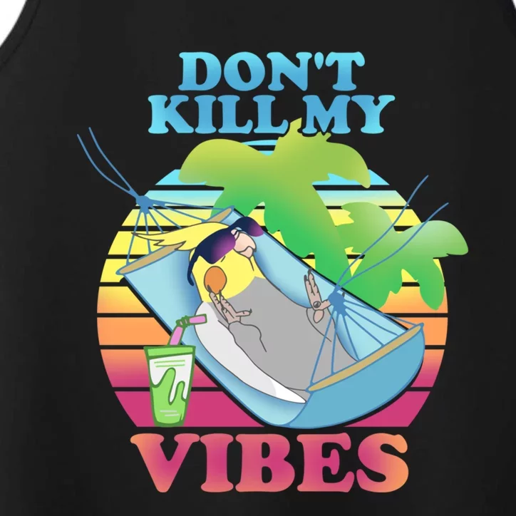 Parrot Fun Birb Memes Summer Cockatiel Don't Kill My Vibes Gift Performance Tank