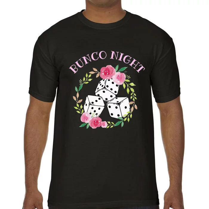 Pretty Floral Bunco BUNCO NIGHT Comfort Colors T-Shirt