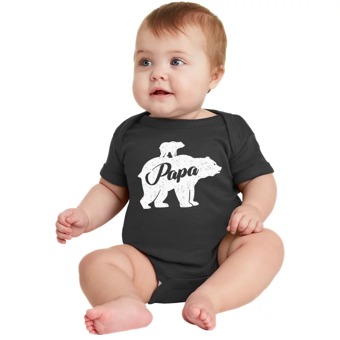 PapaBear Father Bear Baby Newborn Family Papa Bear Baby Bodysuit