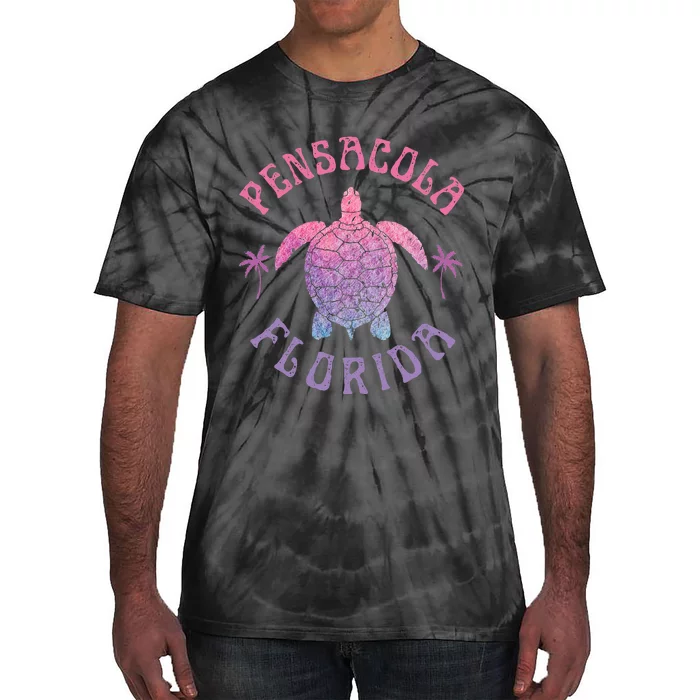 Pensacola Florida Beach Sea Turtle Summer Vacation Tie-Dye T-Shirt