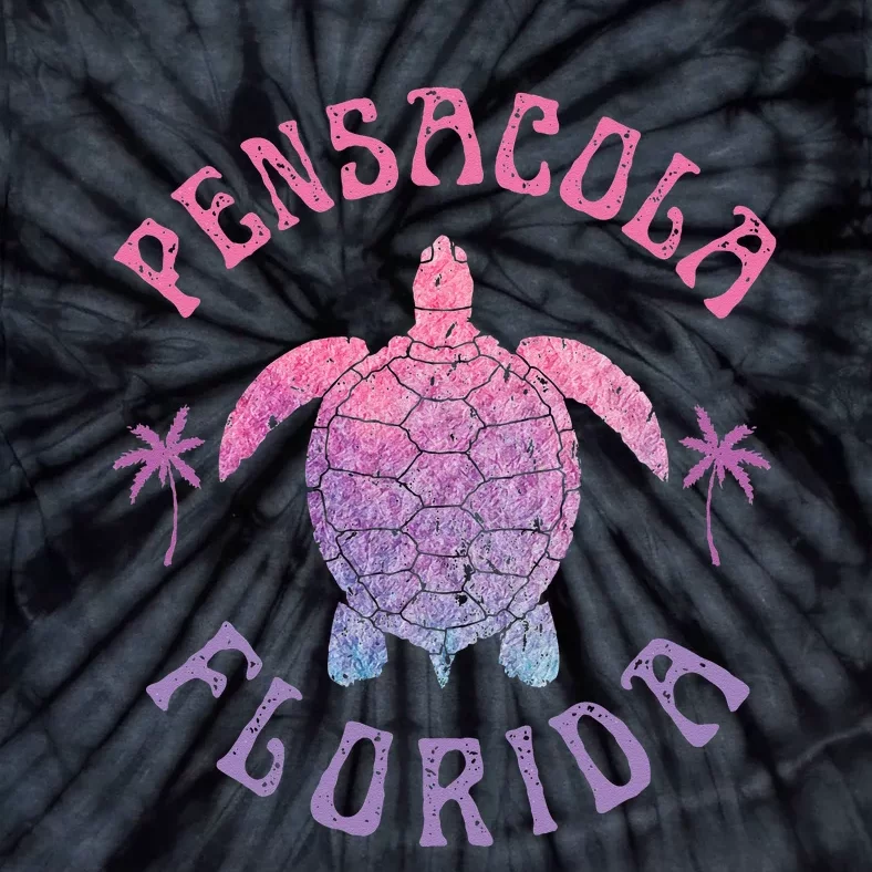 Pensacola Florida Beach Sea Turtle Summer Vacation Tie-Dye T-Shirt