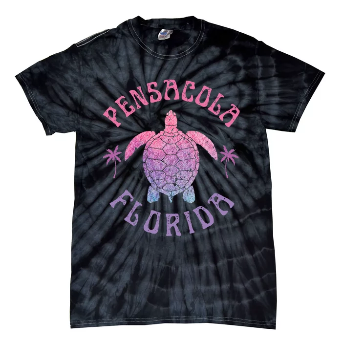 Pensacola Florida Beach Sea Turtle Summer Vacation Tie-Dye T-Shirt