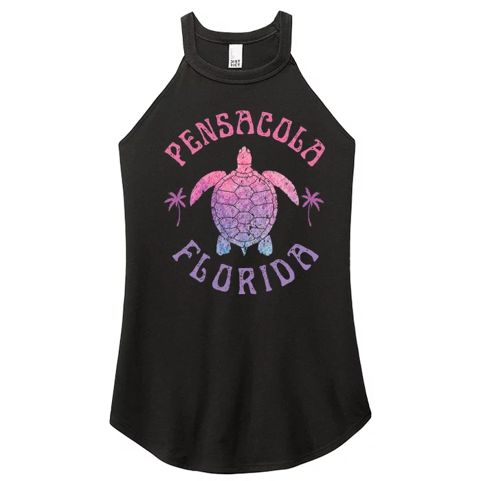 Pensacola Florida Beach Sea Turtle Summer Vacation Women’s Perfect Tri Rocker Tank