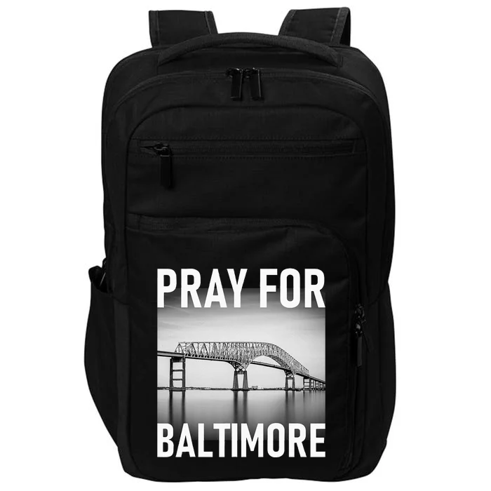 Pray For Baltimore Francis Scott Key Baltimore Bridge Impact Tech Backpack