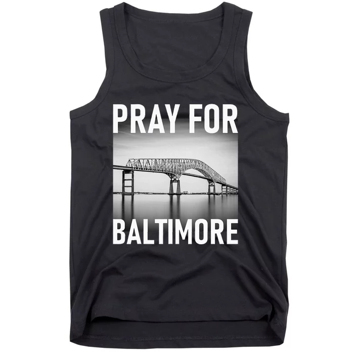 Pray For Baltimore Francis Scott Key Baltimore Bridge Tank Top