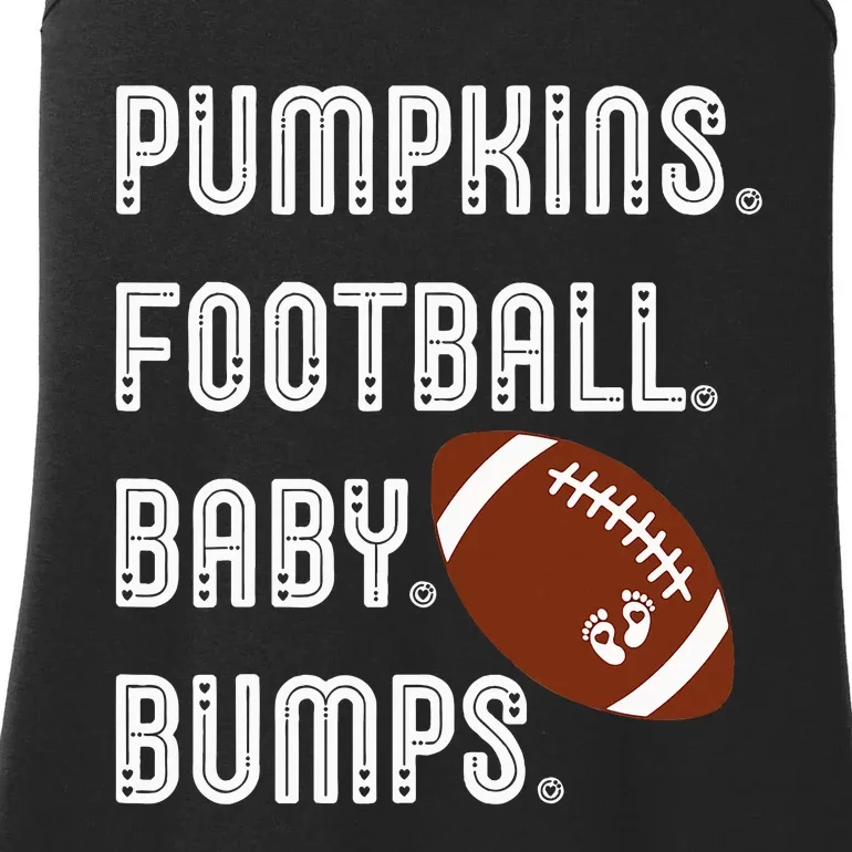 Pumpkins Football Baby Bumps Fall Thanksgiving Pregnancy Ladies Essential Tank