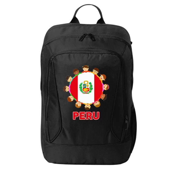 Peru Flag Baby Peruvian Hispanic Heritage City Backpack