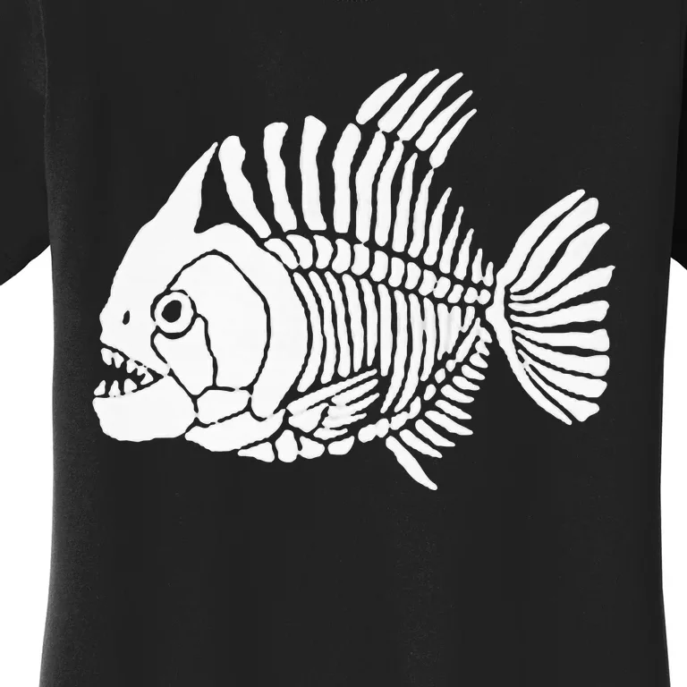 Piranha Fish Bone Design Women's T-Shirt