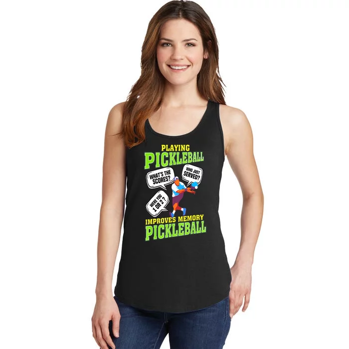 Pickleball Fan Cool Pickleball Lover Pickleball Funny Gift Ladies Essential Tank