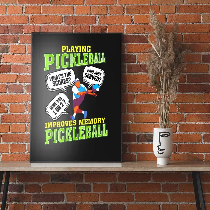 Pickleball Fan Cool Pickleball Lover Pickleball Funny Gift Poster