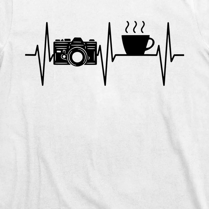 Photographer Funny Coffee Lover Camera Photography T-Shirt