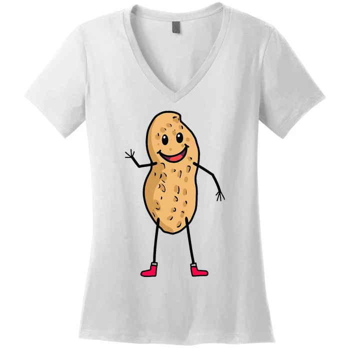 Peanut Fun ChildrenS Peanuts Nuts Greetings Child Women's V-Neck T-Shirt