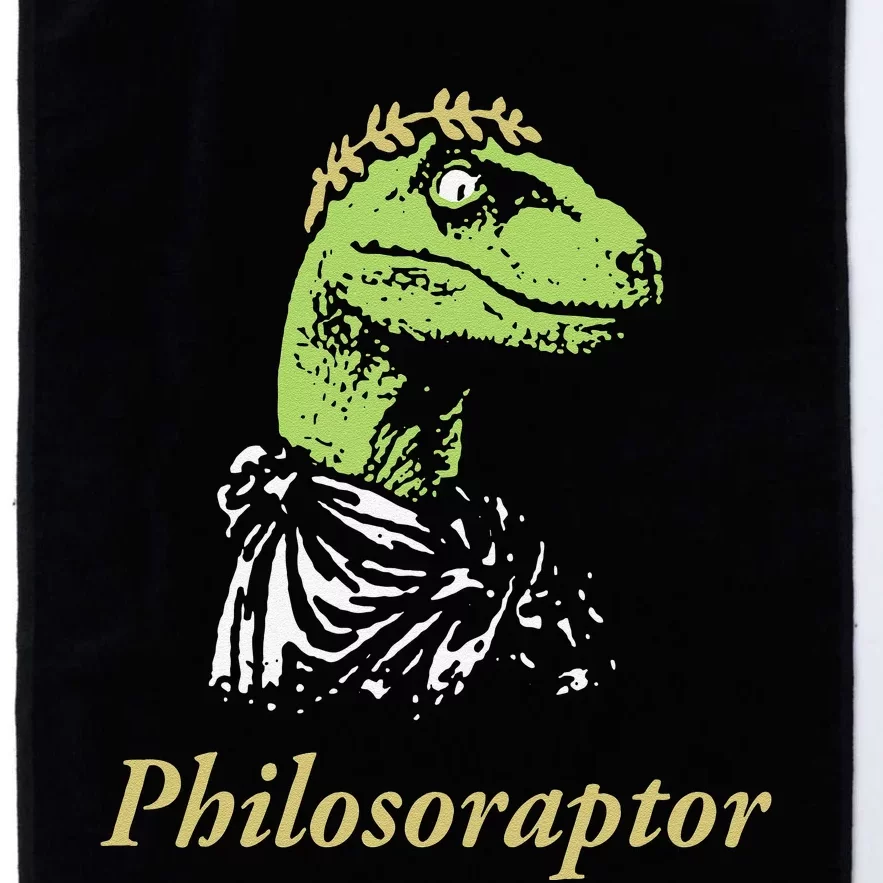 Philosoraptor Funny Cute Gift Platinum Collection Golf Towel