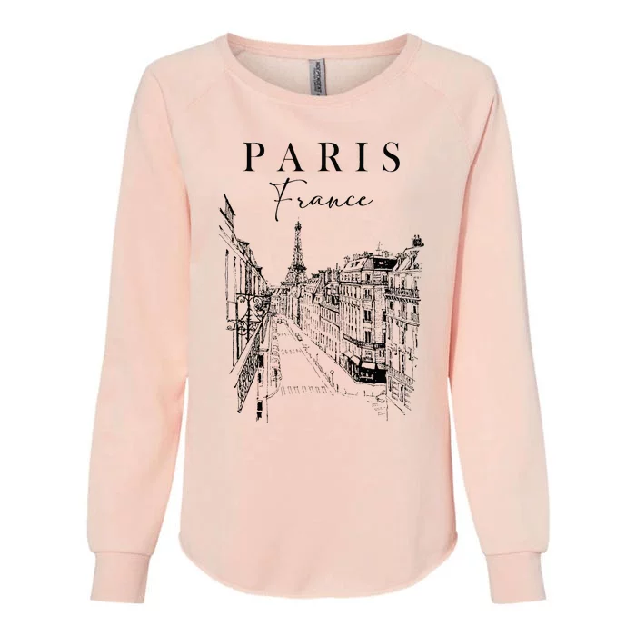 Paris France City Of Love Paris Traveling Paris Is Calling Womens California Wash Sweatshirt