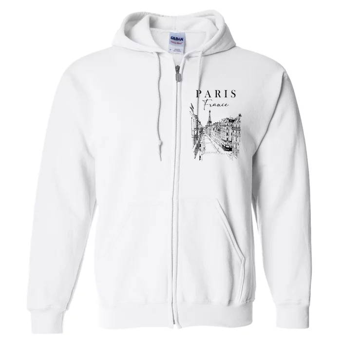 Paris France City Of Love Paris Traveling Paris Is Calling Full Zip Hoodie