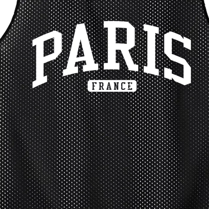 Paris France College University Style Mesh Reversible Basketball Jersey Tank