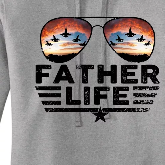 Pilot Father Cool Gift Cool Father Pilot Sunglasses Gift Women's Pullover Hoodie