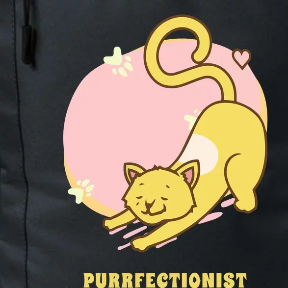 Purrfectionist Funny Cat Lover Cute Kawaii Cat Funny Ct Puns Daily Commute Backpack